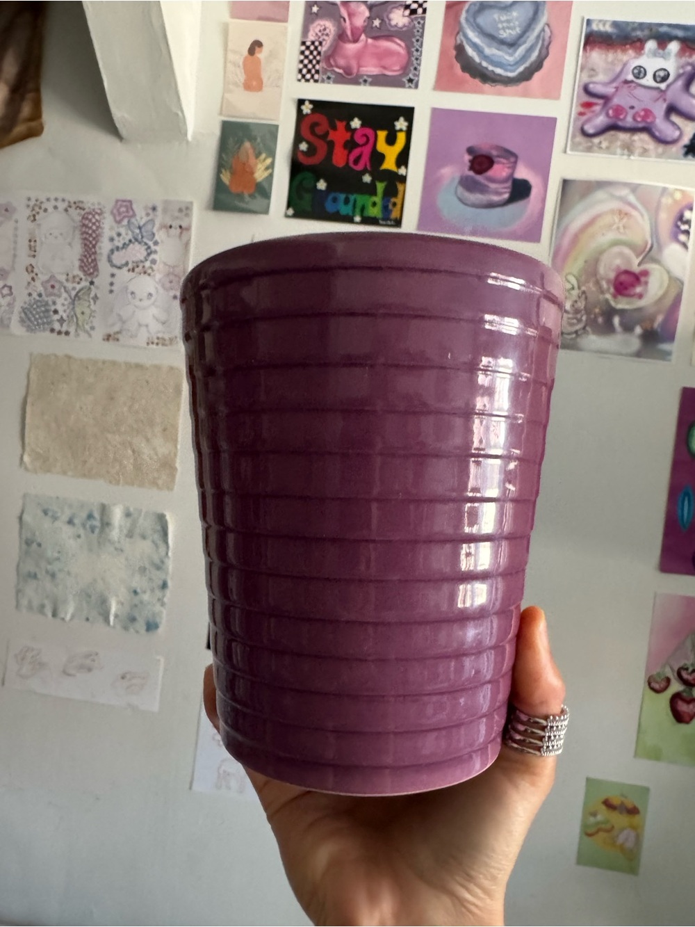 Free! Purple Ceramic Planter Pot